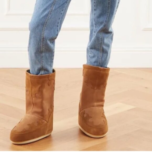 new Moon Boot Stars Light Low Snow Boots Moon Boot Stars Print Boots 14M7 - Picture 5 of 9